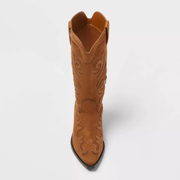 Universal Thread Women's Lorena Cognac Western Boots Size 8 - Picture 3 of 6
